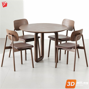 Dining Table Set Skp Files